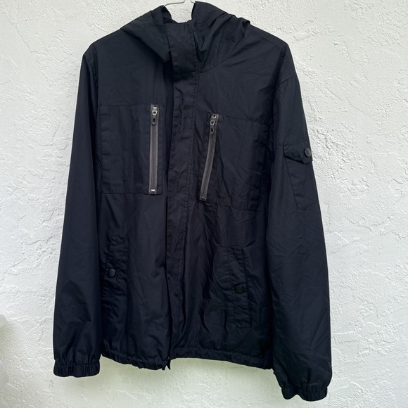 Kenneth Cole Other - Kenneth Cole New York Windbreaker Men's‎ M Black Jacket Lightweight